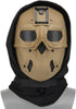 Tactical Full Face Protection Wild Mask with Hood Scarf and Night Vision Adapter Base