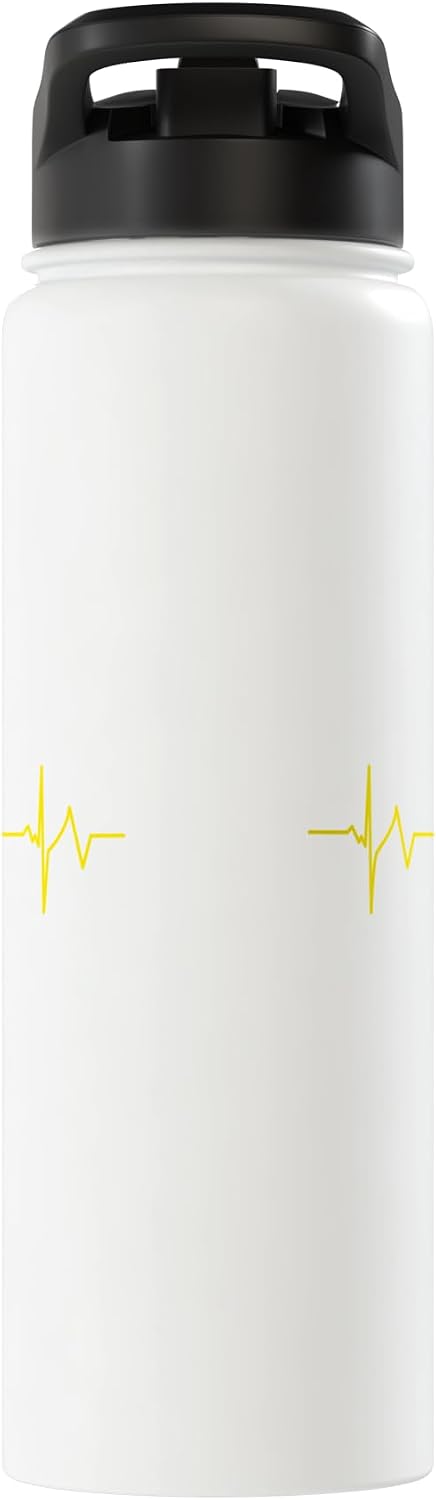 Banana Heartbeat Banana Lover Stainless Steel Insulated Water Bottle