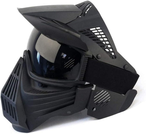 Tactical Mask Airsoft Masks for BB Hunting, CS Game Full Face Tactical Gear with Goggles for Outdoor Activities
