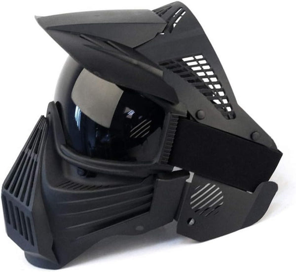 Tactical Mask Airsoft Masks for BB Hunting, CS Game Full Face Tactical Gear with Goggles for Outdoor Activities