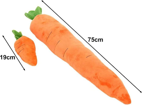 Tnyvm Pet Supplies Crinkle Dog Toy for Small, Medium, and Large Breeds, Cute Carrot with Soft Squeaker, Carrot Shape