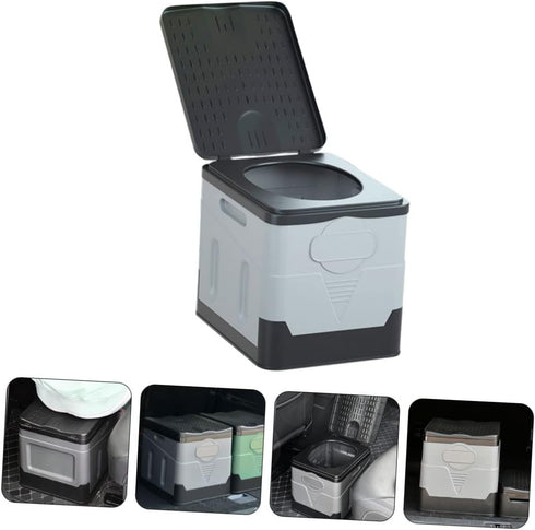 1-Person MAGICLULU Portable Folding Toilet for Adults Capacity Car and Camping Emergency Use Retractable Travel Potty