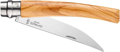 Opinel Effile Slimline Series Folding Fillet Knife – Slim Blade Folding Knife with Virobloc Locking Collar