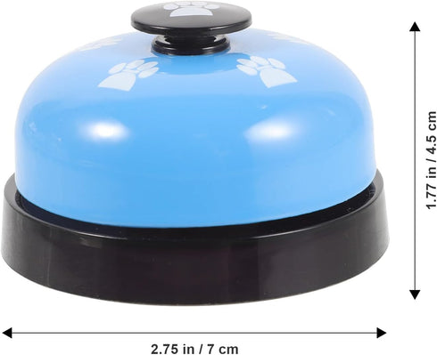 BESPORTBLE Dog Training Bell and Pet Doorbell for Potty Training Blue Paw Print Press Bell for Dogs and Cats for Puppy