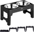 Marchul Elevated Dog Bowls, 4 Height Adjustable Raised Bowls with 2 Stainless Steel Bowls for Small Medium Large Dogs