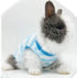 ANIAC Cute Rabbit Pet Costume, Soft Bunny Vest T-Shirt for Kitten, Ferret, Chihuahua, Puppy (XS, Blue Wooden Horse)