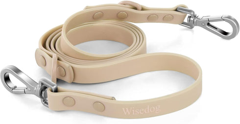 Waterproof Dog Leash with 2 Hooks - Standard Leashes for Medium, Large Dogs - Adjustable Lengths for Safety