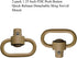 QD Sling Swivel Mount, Tactical Heavy Duty Quick Detach/Release 1.25" Loop Push Button Swivels - Black (Pack of 2)
