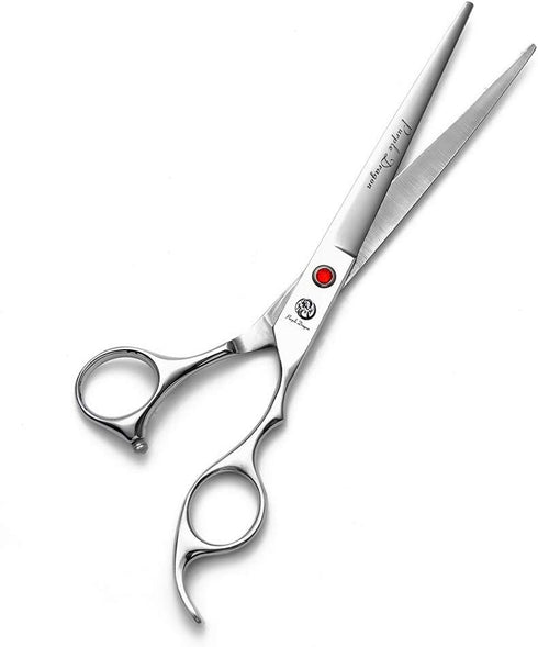 Purple Dragon Sharp Edge Salon Hair Cutting Shears, 4” to 10” Sizes, Pet/Dog Grooming Scissors with Bag