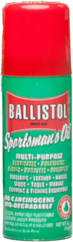 Ballistol Multi-Purpose Travel Size Non-CFC Aerosol Can Lubricant Cleaner Protectant 1.5 oz,