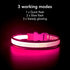 YFbrite Light Up Dog Collar, USB Rechargeable LED Puppy Collar, Adjustable Glowing Lights for Night Walking