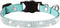 Pimaodog Rhinestones Dog Collar, Cute Dazzling Soft Suede Leather Pet Collar with Bell, Blue Crystal Jeweled Necklace