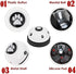 SlowTon Dog Doorbells, 2 Pack Metal Bell Dog Training with Non Skid Rubber Bottoms for Potty Training, White