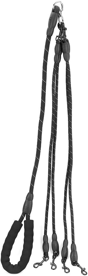 4 Way Dog Leash, 4 in 1 Traction Rope for Dogs Cats Outdoor Walking for Medium Large Dogs