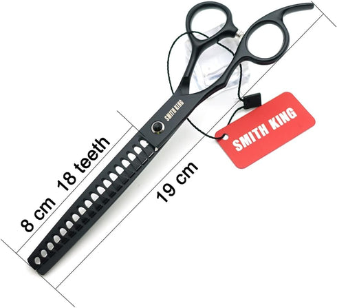 7.0 inches Set 4pcs 1 Set Professional Dog Grooming Scissors Straight & Curved & chunkers & comb in Left-handed