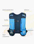 Kids Hydration Backpack with 250mL Water Bladder, Lightweight Pack Vest for Hiking, Camping, Cycling