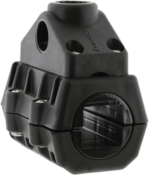 Scotty #0320 Black Rail Mount Adaptor, 2-Inch Round