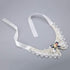 Pet Pearl Necklace, Teddy Adjustable Bow Tie with Pearl, Dogs Neck Collar for Wedding Party