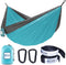 Outdoors Parachute Hammock Single, Portable Lightweight Nylon with 2 Tree Straps for Camping & Travel