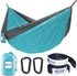 Outdoors Parachute Hammock Single, Portable Lightweight Nylon with 2 Tree Straps for Camping & Travel