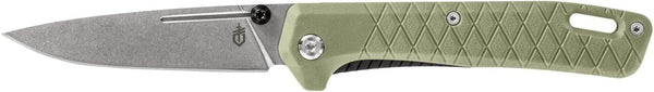 Gerber Gear Zilch Pocket Knife - Folding Knife with 3.1" Plain Edge Blade, EDC Gear, Lichen Green