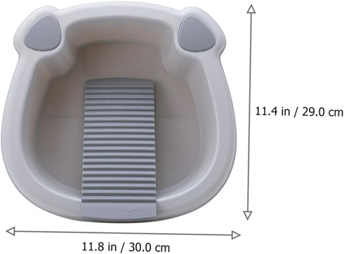 1set Healeved Boy Girl Wash Basin Integrated Washboard Portable Cleaning Basin for Camping Hiking Picnicking for Hand