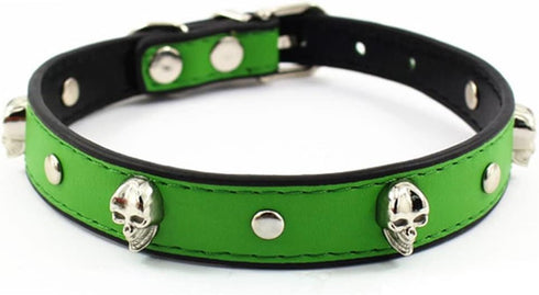 Colorful Personalized Design Skull/Rivet/Star Puppies Cats Collar - 9 Colors Optional