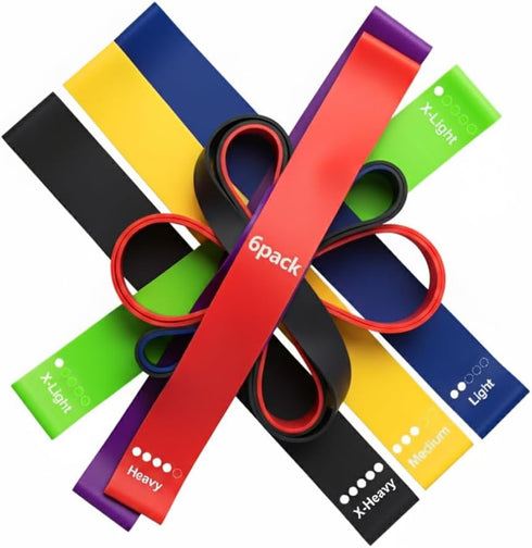 generic Resistance Bands Set, 6-Level Progression Kit for Home Gym Strength Training
