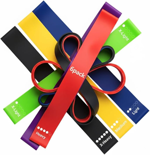 generic Resistance Bands Set, 6-Level Progression Kit for Home Gym Strength Training