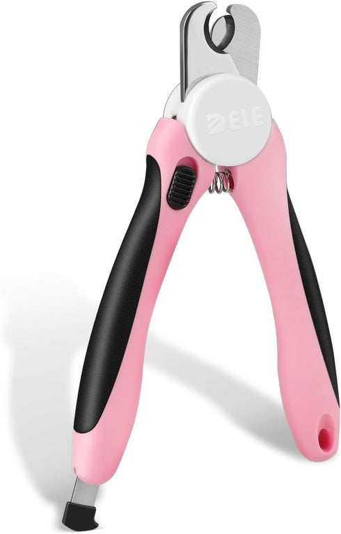 Flexzion Pet Nail Clippers for Dogs & Cats - Stainless Steel Blade