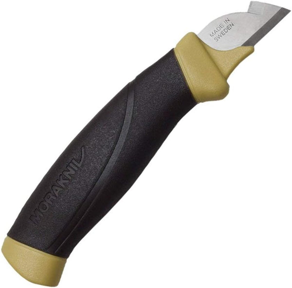 Morakniv Craftline Electrician Trade Knife, 1.3-Inch Stainless Steel Blade with Plastic Sheath