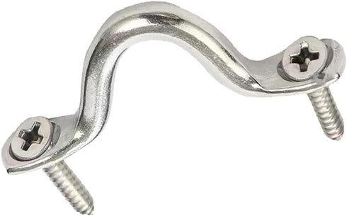 M3 316 Stainless Steel Bimini Boat Top PAD Eye, Tie Down, Kayak Deck Loop, Marine Boat Hardware (Pack of 15)