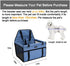 Lyricalife Pet Car Seat, Sturdy Reinforced Structure, Shortened Leash with Metal Snap Hook, Loops for Seat Belt