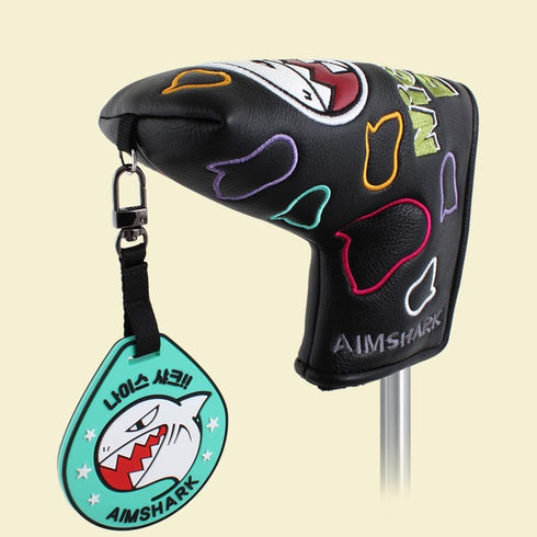 Nice Birdie Putter Cover, Blade Type Golf Head Covers in Black