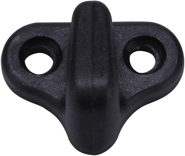 Kayak Lashing Hooks - 4pcs Nylon J Shape Hooks with Flat Head Screws for Kayak Canoe Paddle Board Rigging