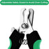 Candure Professional Dog Nail Clippers with Safety Lock, Suitable for Cats, Rabbits, and Guinea Pigs (Green, Medium to
