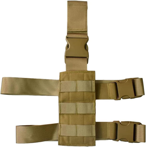 Tactical Molle Drop Leg Gun Holster Platform, Universal Magazine Pouch Thigh Rig Panel Adapter