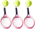 STOBOK Kids Mini Toys Badminton Set, Mini House Tennis Set, Miniature Tennis Racket Photography Props