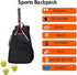 QCWN 2 Raquet Tennis Bag for Men Women Durable Tennis Backpack Waterproof Carrier for Balls Pickleball Paddles