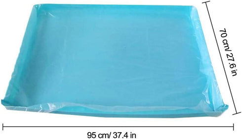 Disposable Rabbit Cage Liner, Plastic Bunny Cage Mat Film for Small Animals, 50PCS Universal Toilet Film, 37.4'' x