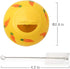 Niteangel Treat Ball, Snack Ball for Small Animals (Small, Yellow & Green)