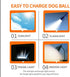 SKIPDAWG Interactive Squeaky Light Up Dog Ball | Glow in Dark, Floating Toy, Durable TPR, 2.5 Inches