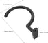 4pcs GANAZONO Billiard Cue Holder Hooks Metal Pool Table Side Rack Wear-resistant Snooker Pool Accessories Organizer