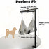 Mluyeri 360 Hammock Rotatable Dog Grooming Arm with Clamp,Foldable Adjustable Height Dog Grooming Table Arm