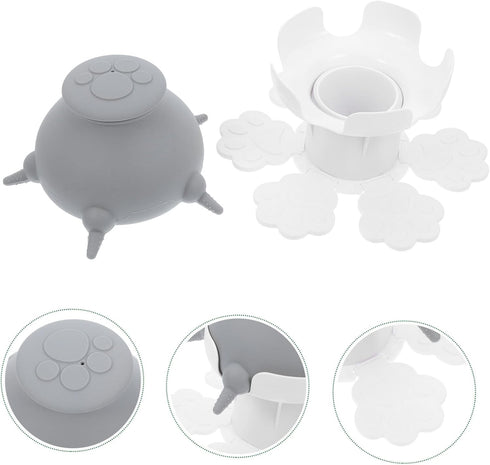 Multi-Puppy Feeding Station - Silicone Dog Feeder with Nipple Pacifiers