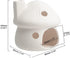 AnRui Fish Tank Decortation Cute Ceramic Mushroom Mini House Aquarium Decor Betta Cave Hideout Ornament Accessories for Small Fish, Shrimp, White