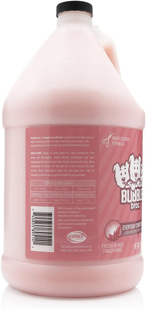 Everyday Conditioner for Dogs, Gallon - Natural Moisturizer for Skin and Coat, Loosens Mats, Eliminates Static