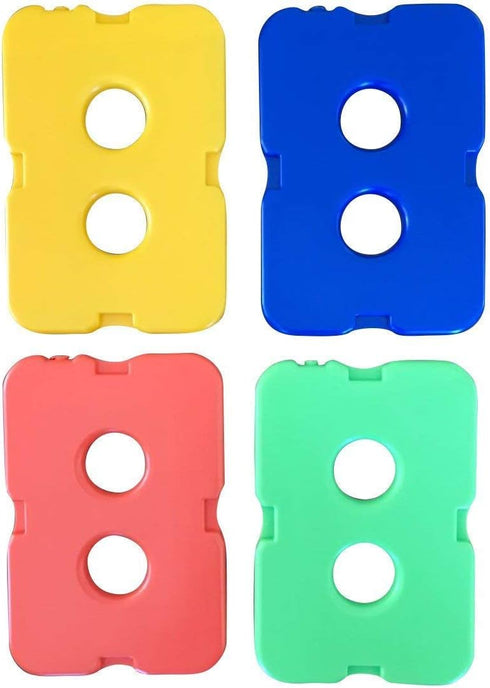 Healthy Packers Slim Reusable Ice Packs, Long-Lasting for Lunch Bags and Cooler Bags, Set of 4