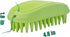 Pet Silicone Shampoo Brush for Medium Large Dogs and Cats, Anti-skid Rubber Grooming Shower Bath Brush (Pink)