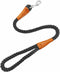 2 FT Short Dog Leash, Soft Braided Leash with Leather Connection for Small to Large Dogs (24 Inch x 1/2'')